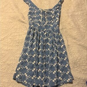 Altar'd State Blue and White Floral Dress